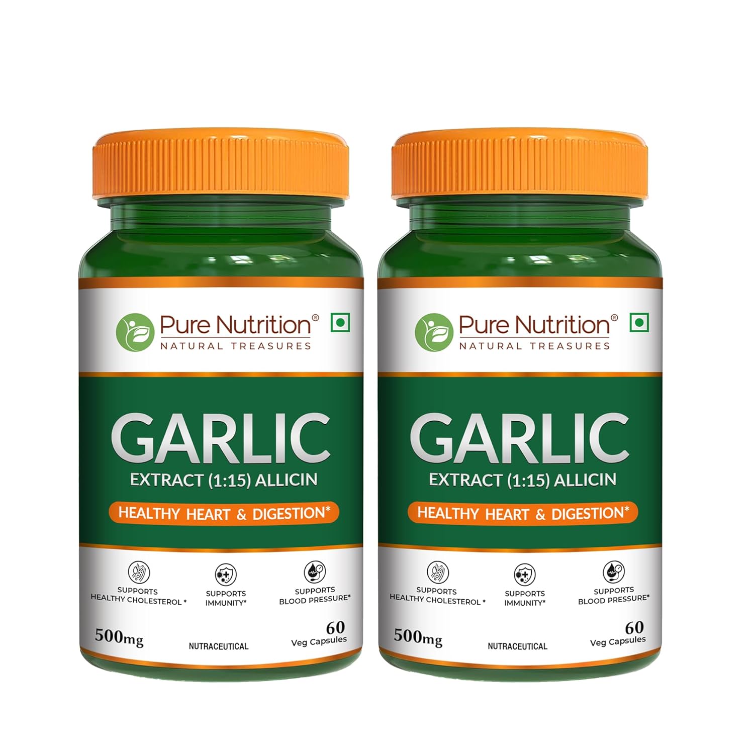 Pure Nutrition Garlic Extract 500mg Capsules 60 – Allium sativum