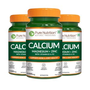 Pure Nutrition Calcium Citrate + Vitamin D3 & K2 Tablets 60 – Vitamin Supplement