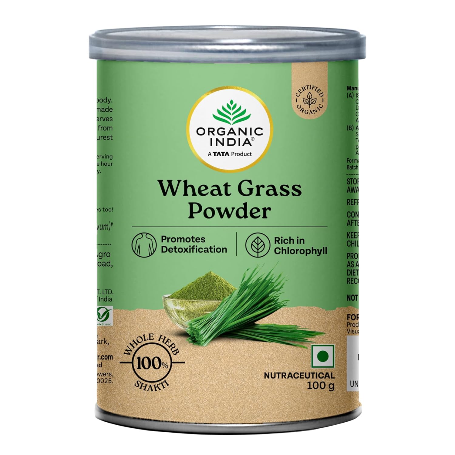 Organic India Wheat Grass Powder – Triticum aestivum