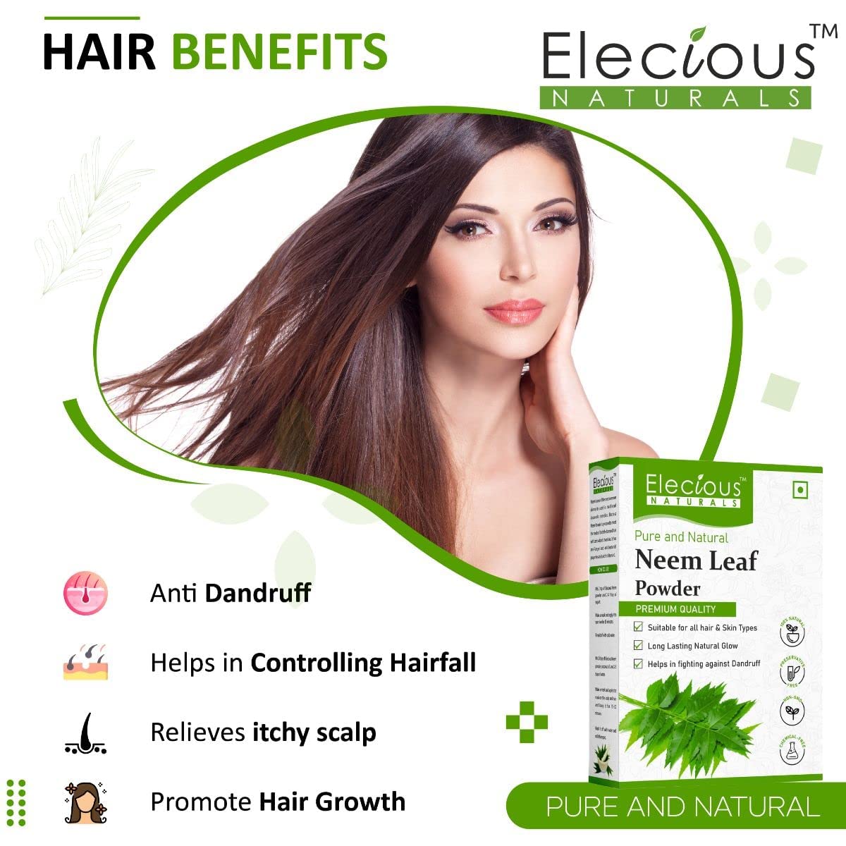 Elecious Neem Powder 200g – Azadirachta indica