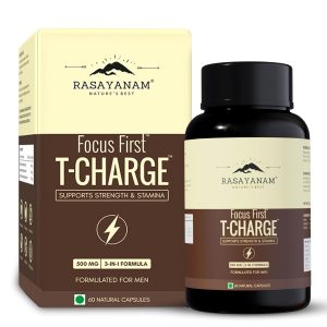 Rasayanam T-Charge with Shilajit, Ashwagandha & Safed Musli Capsules – Withania somnifera