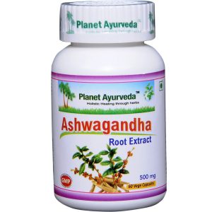 Planet Ayurveda Ashwagandha Capsules 60 – Withania somnifera