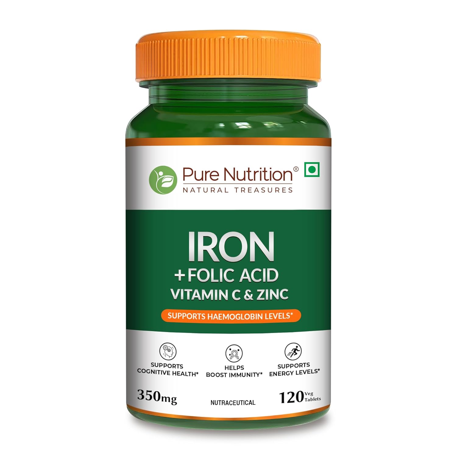 Pure Nutrition Chelated Iron Capsules – Vegetarian Mineral