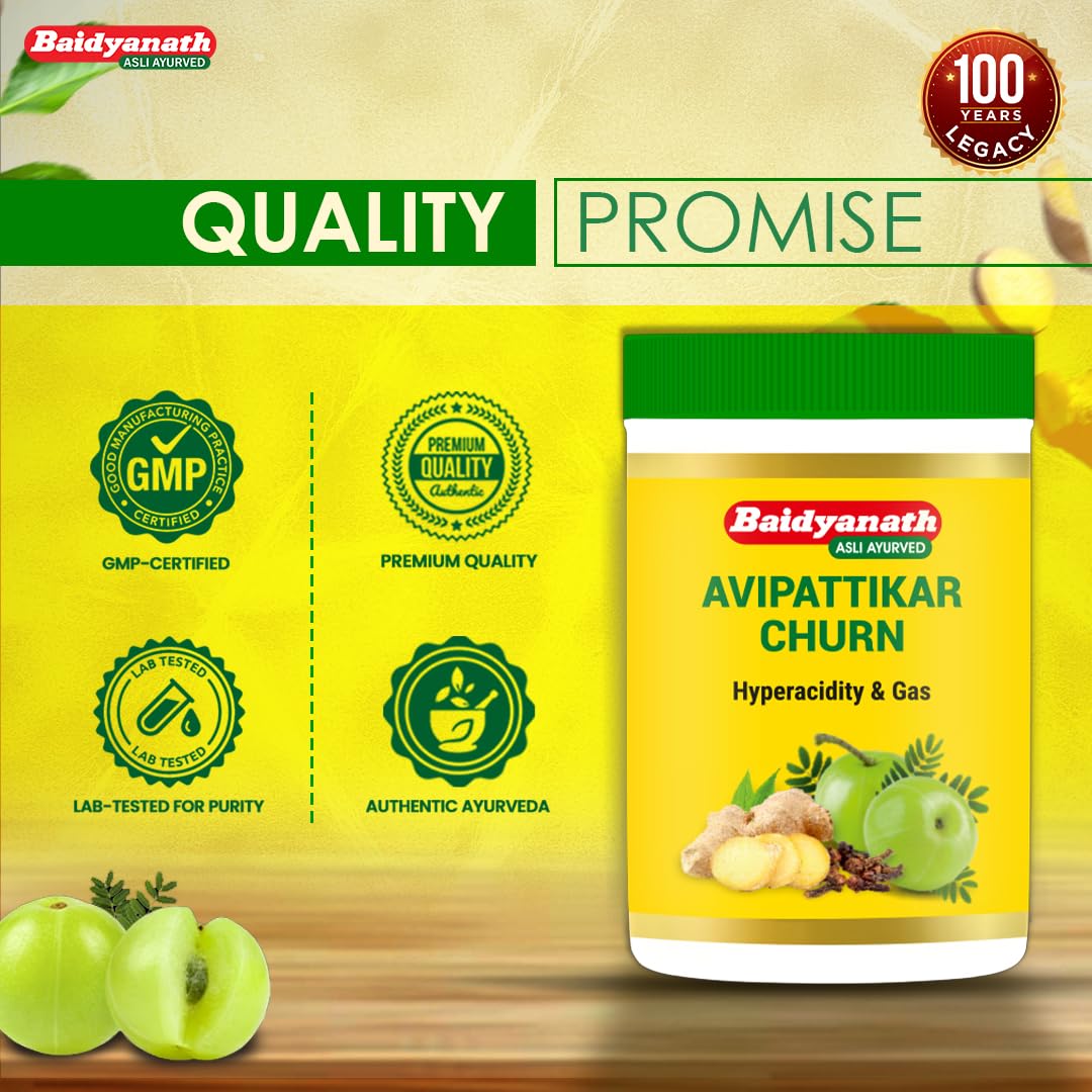 Baidyanath Avipattikar Churna Powder 100g – Ayurvedic Herb