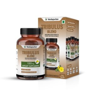 Vedapulse Tribulus, Maca & Horny Goat Weed 1000mg Capsules – Ayurvedic Herb