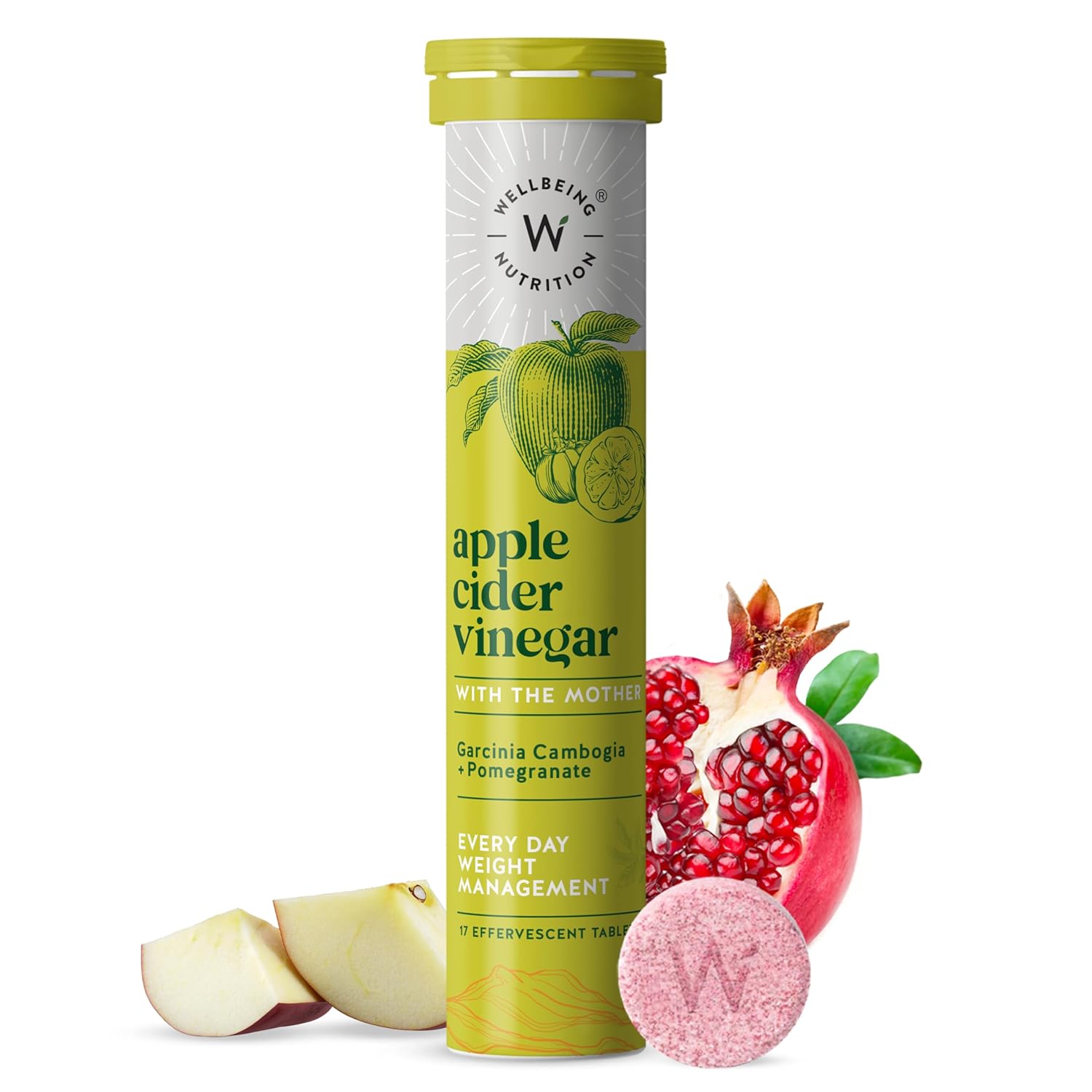 Wellbeing Nutrition Apple Cider Vinegar with Mother Effervescent Tablets – Ayurvedic Herb