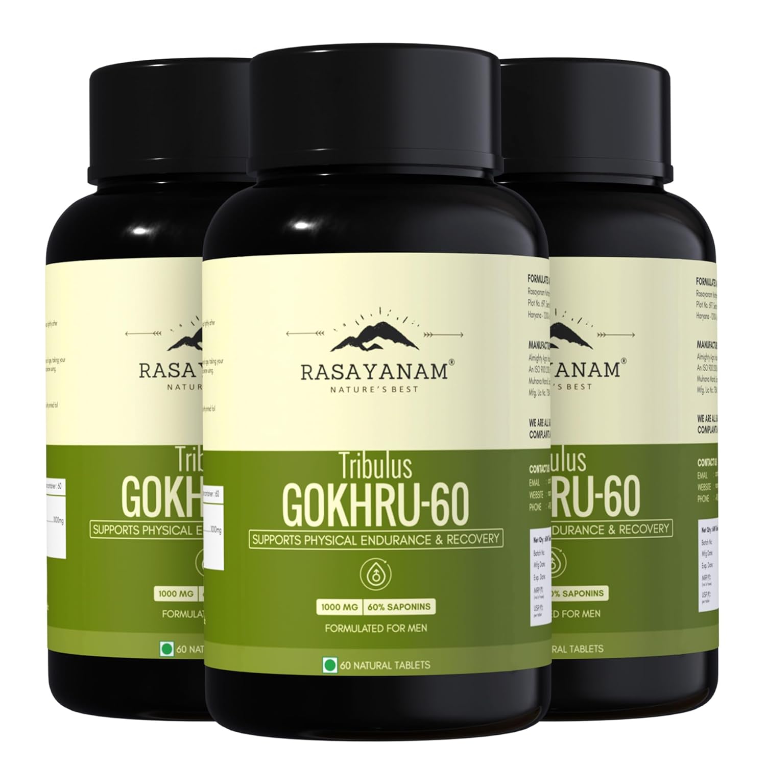 Rasayanam Gokshura 1000mg Tablets 60 – Tribulus terrestris