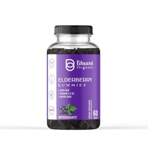 Bhumi Organic Elderberry Gummies with Zinc & Vitamin C – Sambucus nigra