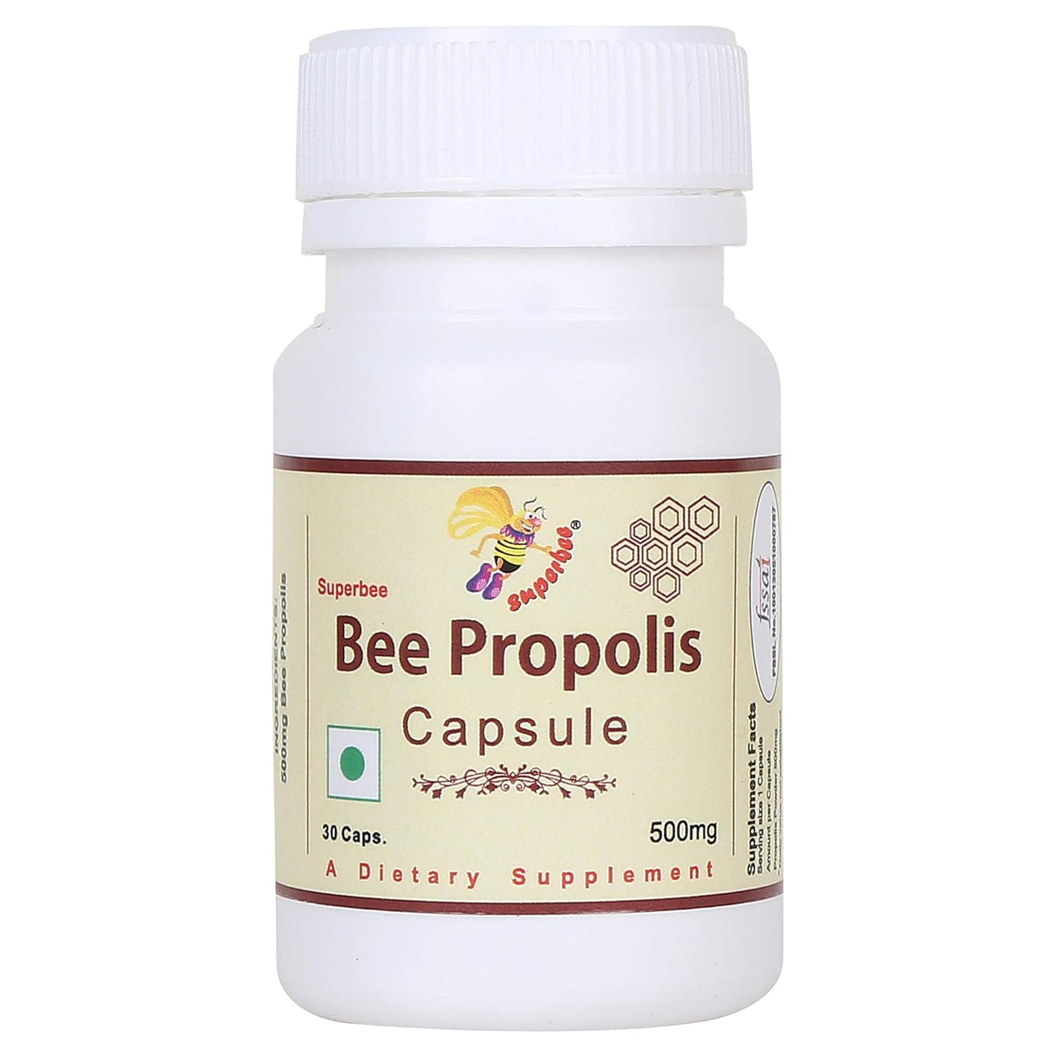 Superbee Propolis 500mg Capsules 30 – Ayurvedic Herb