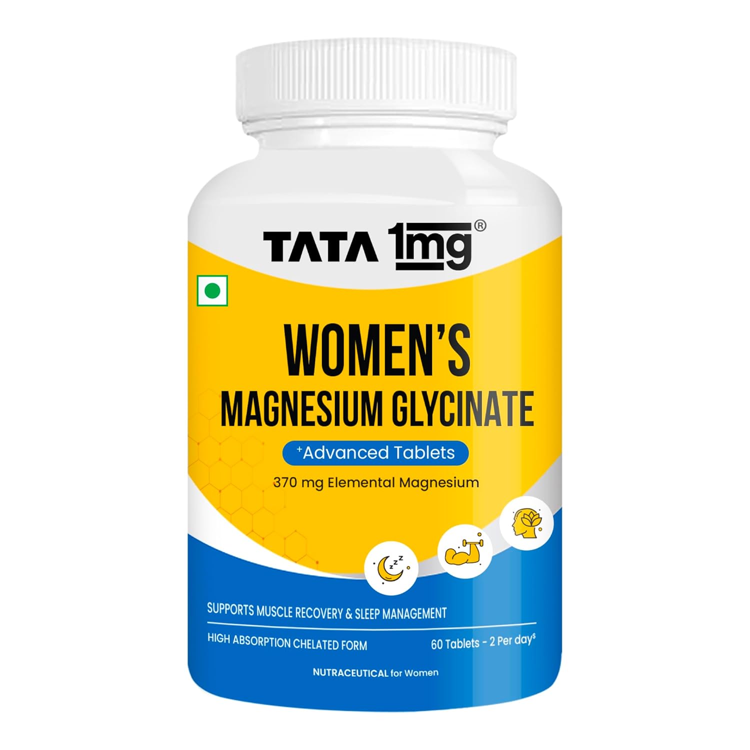 Tata 1mg Magnesium Glycinate Tablets – Vegetarian Mineral
