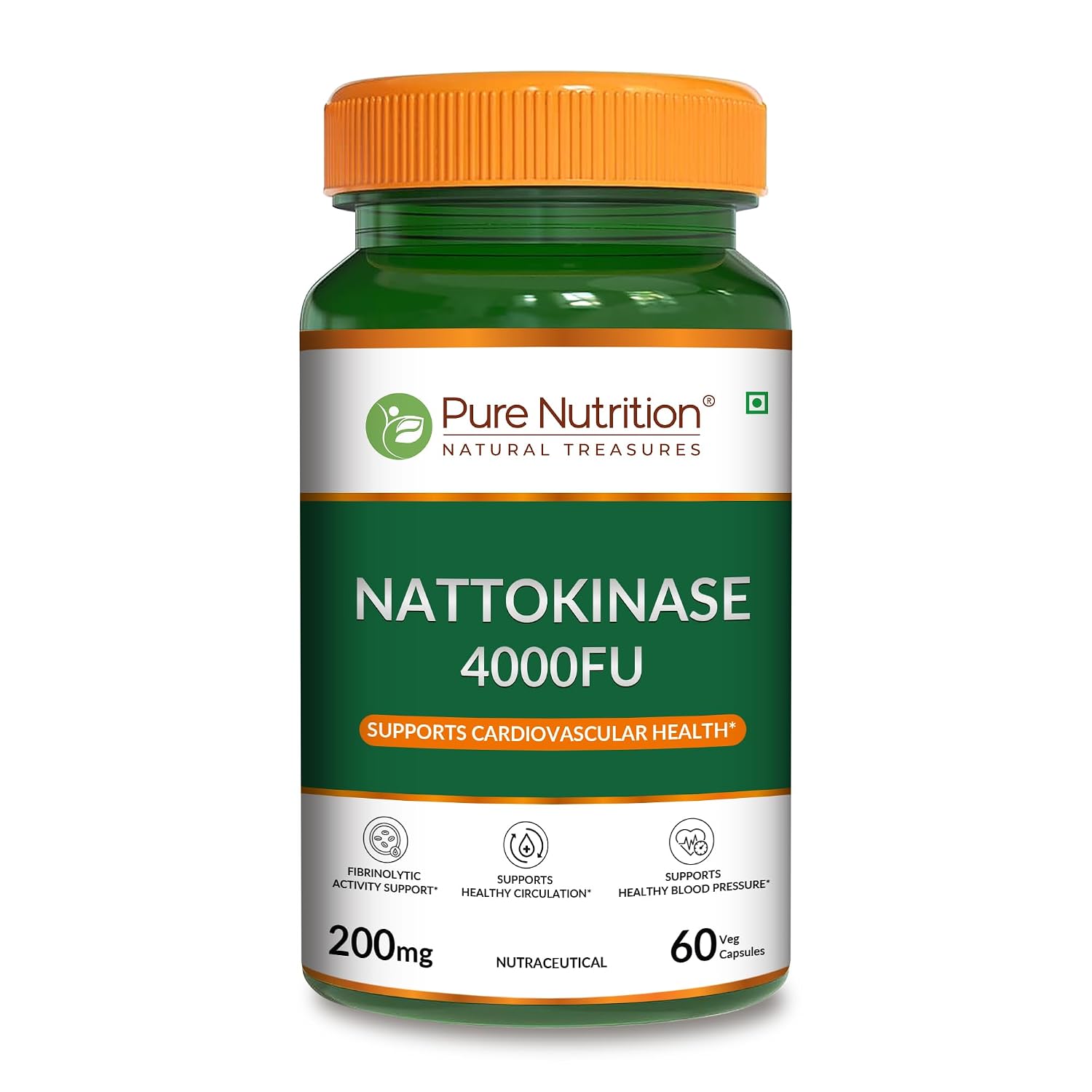 Pure Nutrition Nattokinase 4000 FU Capsules 60 – Ayurvedic Herb