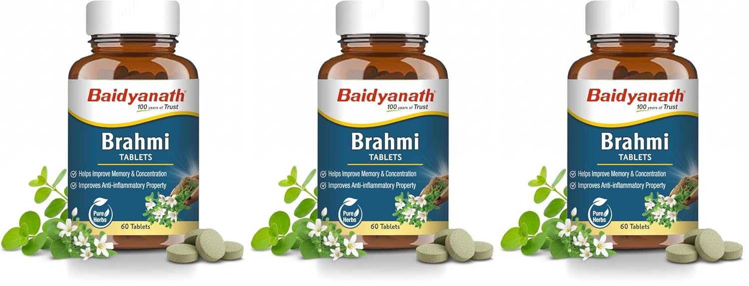 Baidyanath Brahmi Tablets 60 – Bacopa monnieri