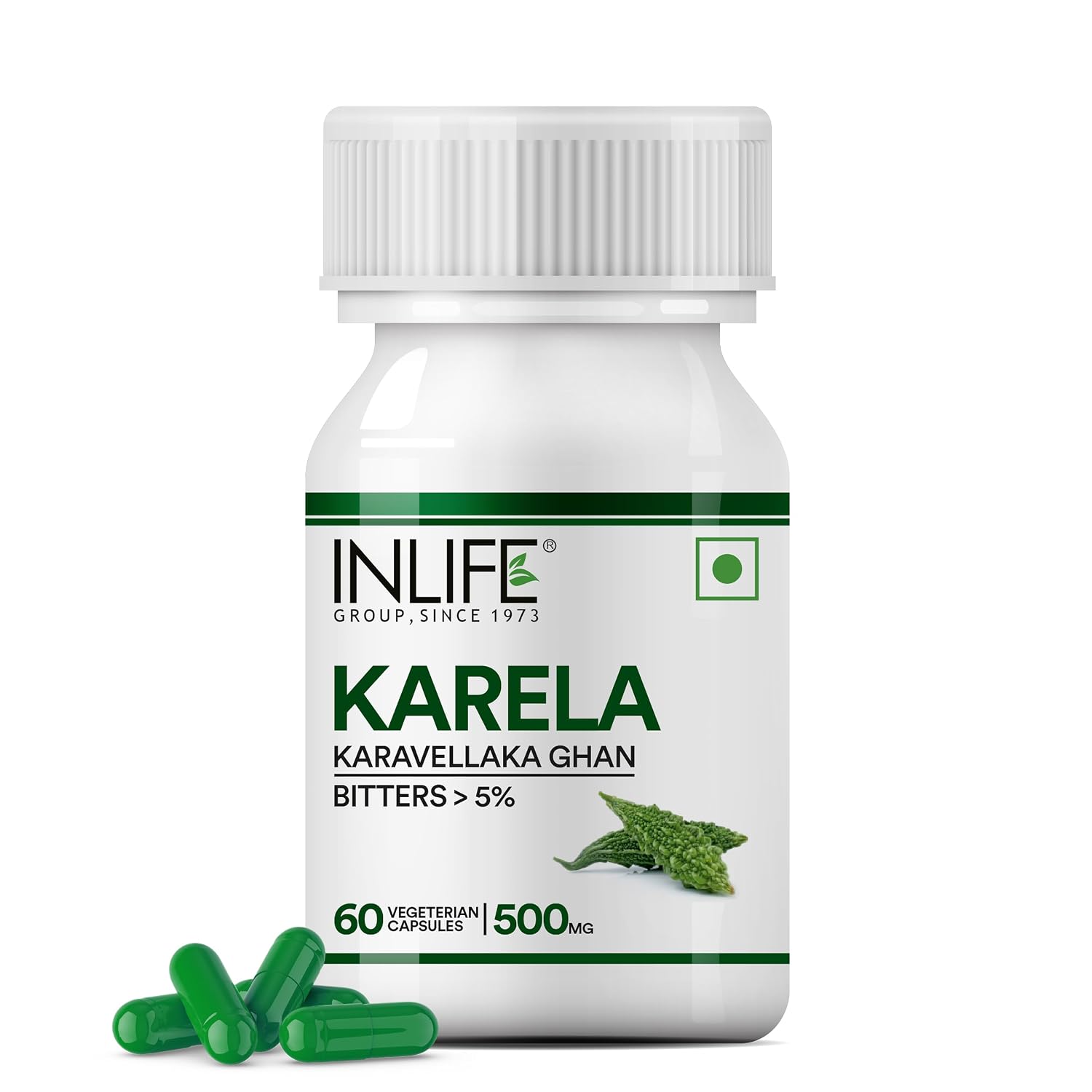 INLIFE Karela Bitter Melon Capsules 60 – Momordica charantia