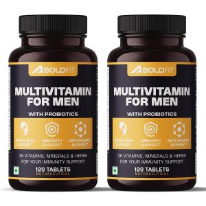 Boldfit Multivitamin 120 Veg Tablets – Vitamin Supplement