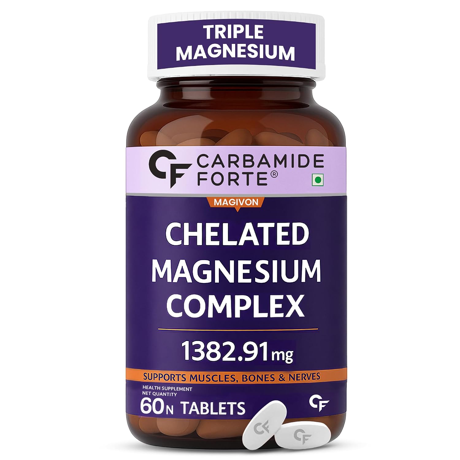 Carbamide Forte Chelated Magnesium Tablets 120 – Vegetarian Mineral