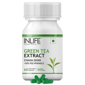 INLIFE Green Tea Extract for Metabolism & Antioxidant Support Capsules 60 – Camellia sinensis