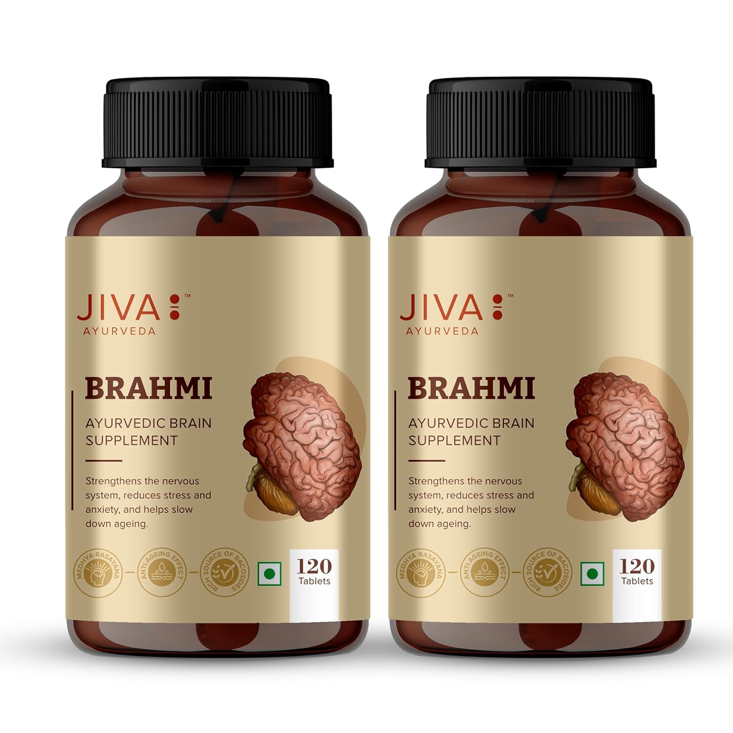 Jiva Brahmi 500mg Tablets 120 – Bacopa monnieri