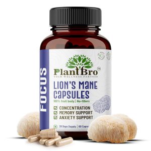 Lion’s Mane Mushroom Extract 10:1 Capsules 60 – Hericium erinaceus