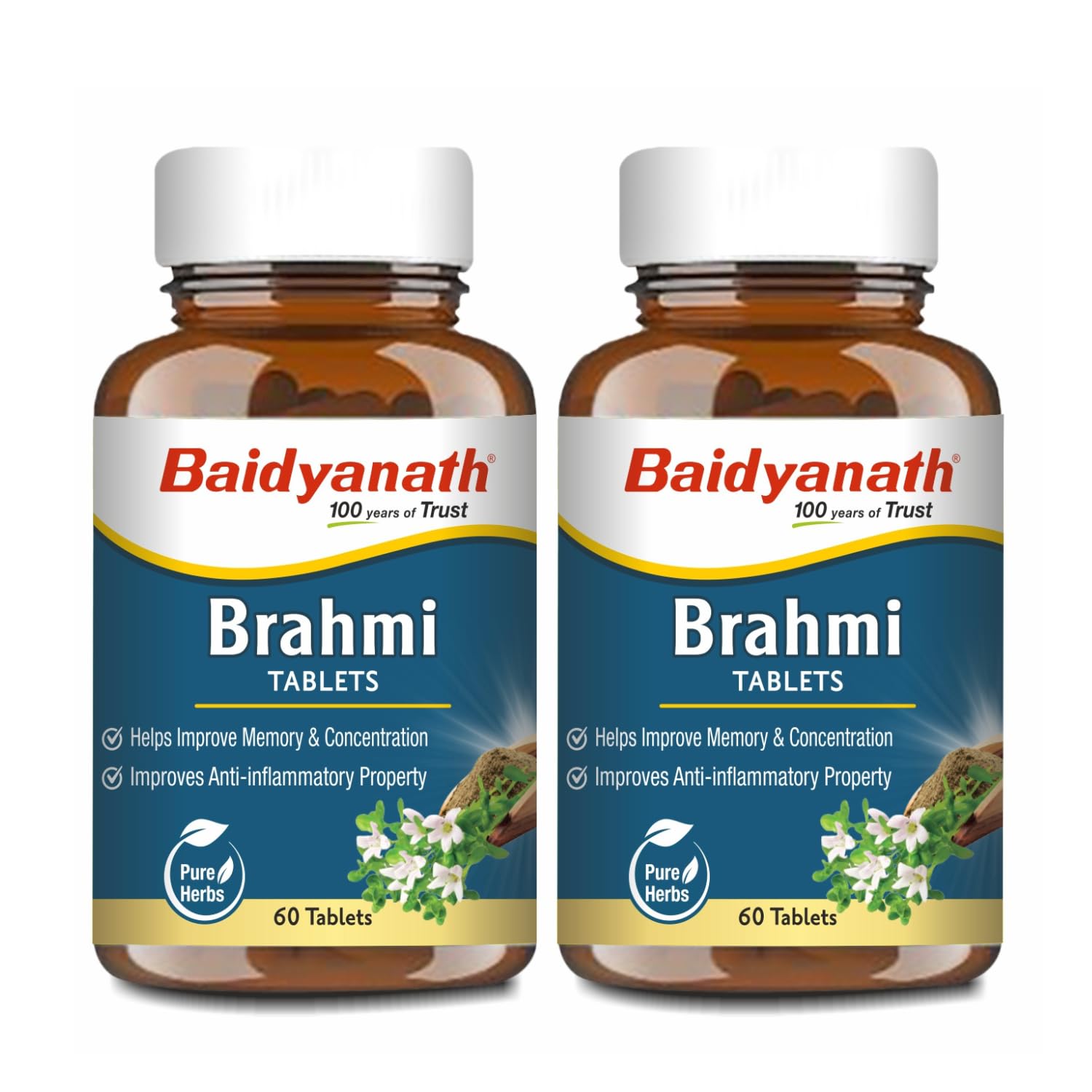 Baidyanath Brahmi Tablets 60 – Bacopa monnieri