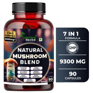 Humming Herbs 7-in-1 Mushroom Blend Capsules – Hericium erinaceus
