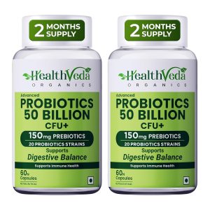 Health Veda Probiotics CFU 50Billion Capsules – Ayurvedic Herb