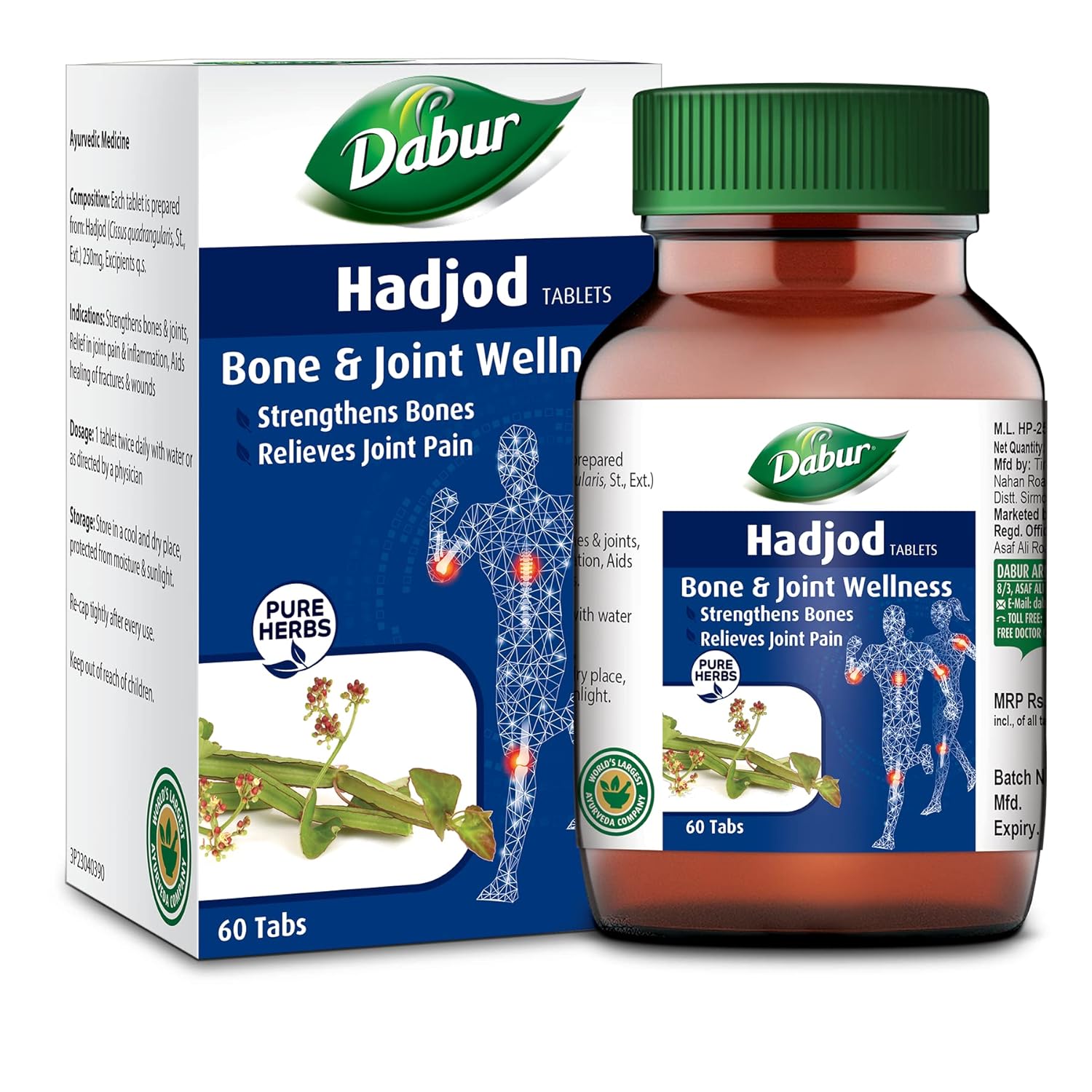 Dabur Hadjod Tablets 60 – Cissus quadrangularis