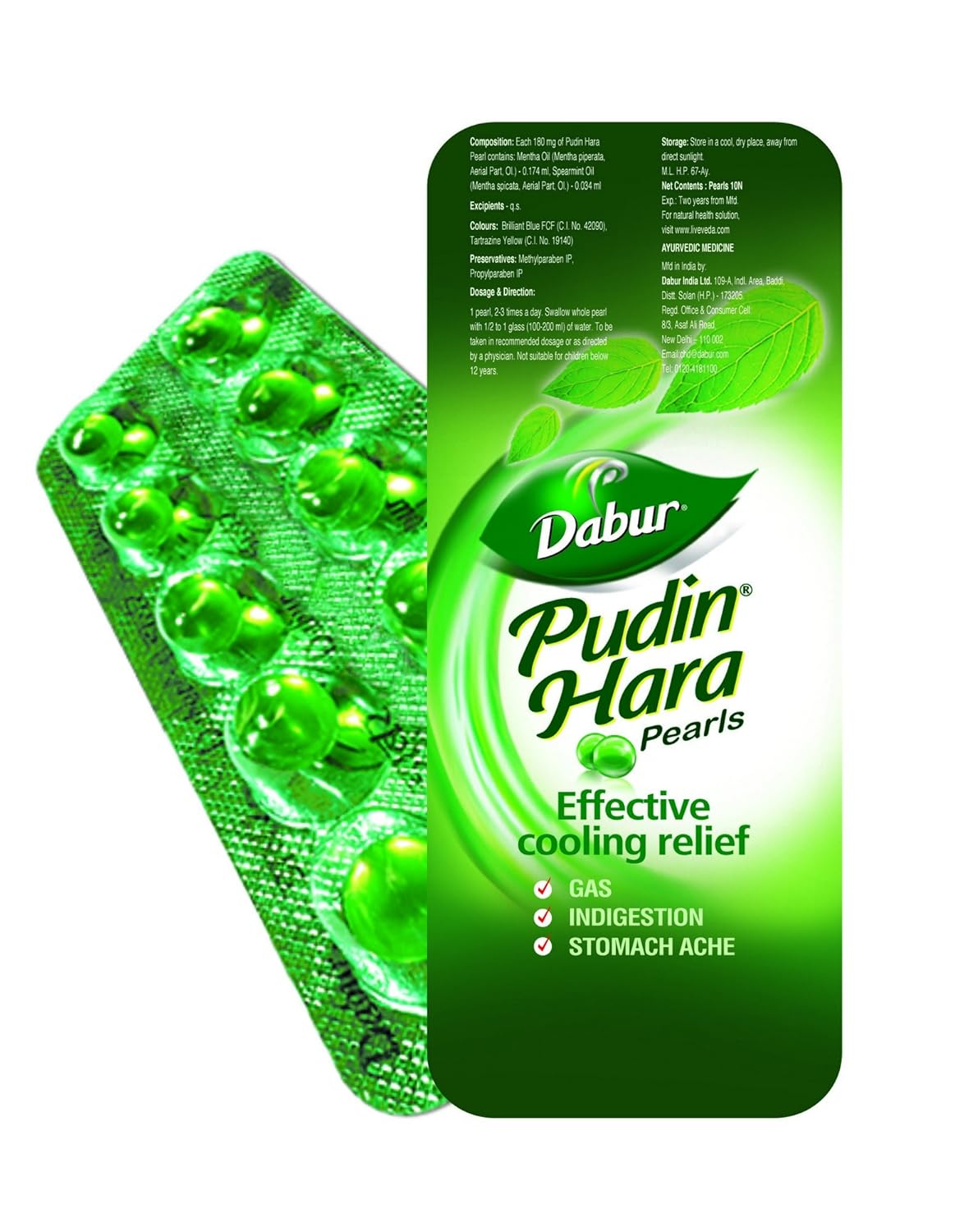 Dabur Pudin Hara Pearls Capsules – Ayurvedic Herb