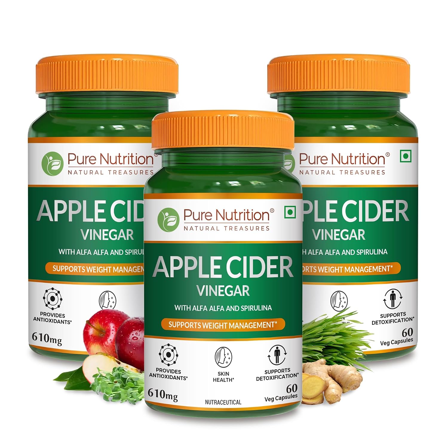 Pure Nutrition Apple Cider Vinegar Capsules 60 – Apple cider vinegar