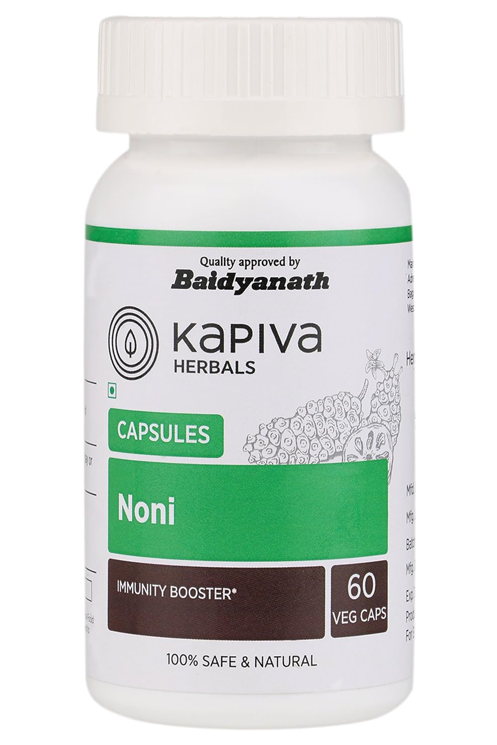 Kapiva Noni 500mg Capsules 60 – Morinda citrifolia