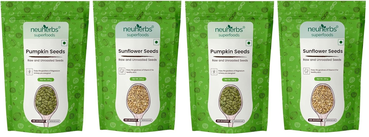 Neuherbs Raw Pumpkin Seeds Capsules 200g – Cucurbita pepo