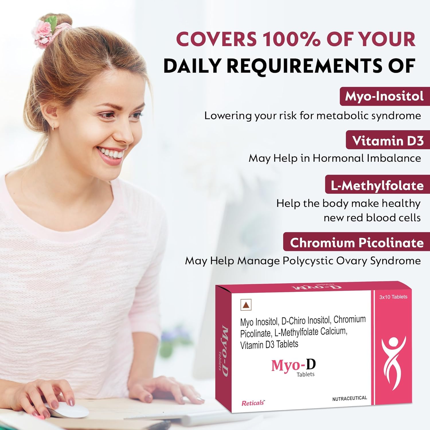 Reticals Myo-Inositol & D-Chiro Inositol Tablets – Ayurvedic Herb