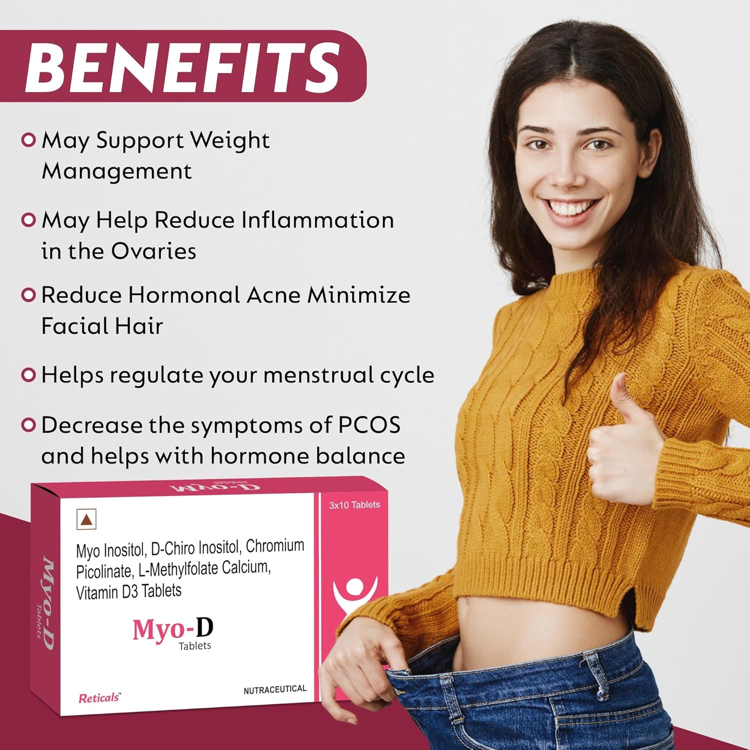 Reticals Myo-Inositol & D-Chiro Inositol Tablets – Ayurvedic Herb