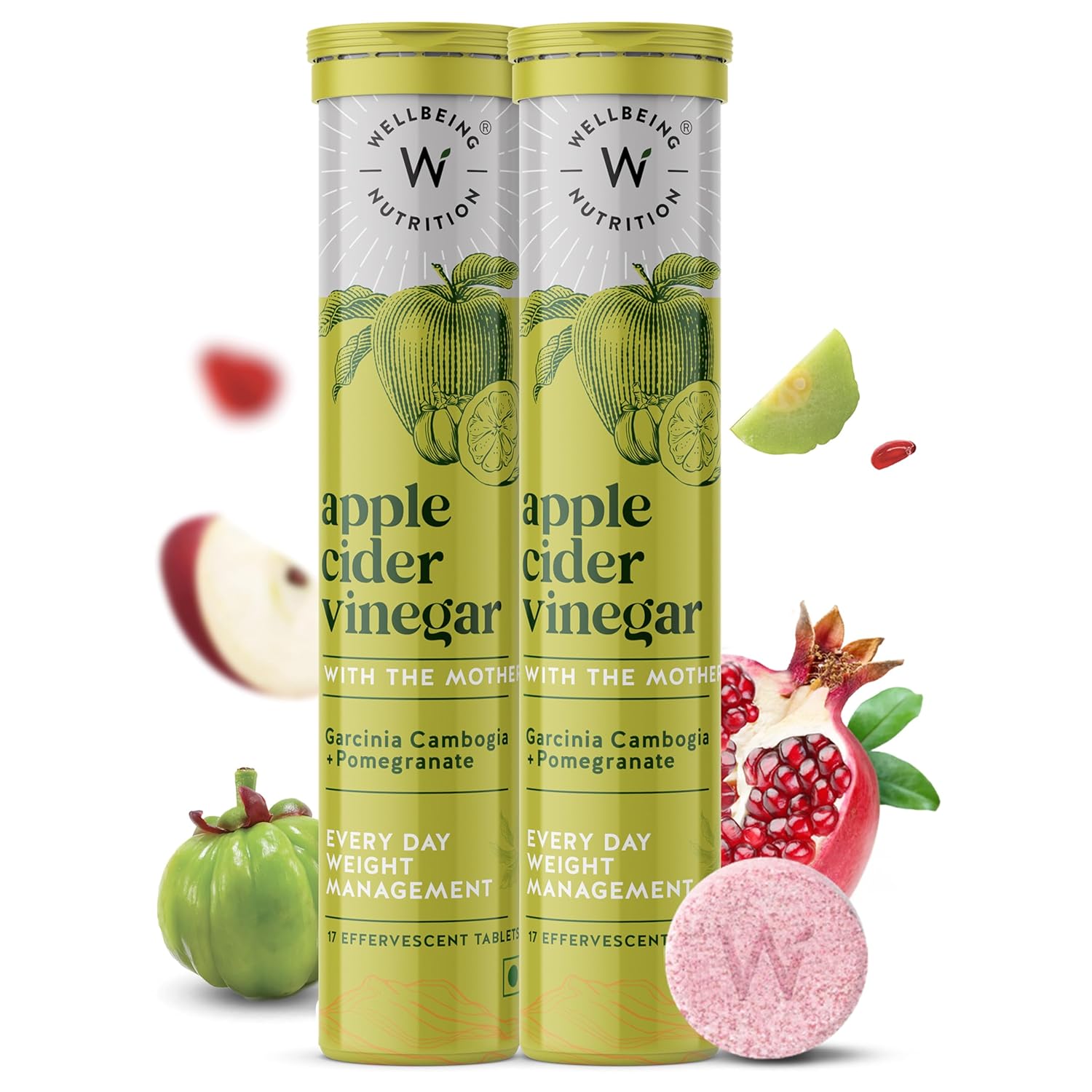 Wellbeing Nutrition Apple Cider Vinegar with Mother Effervescent Tablets – Ayurvedic Herb