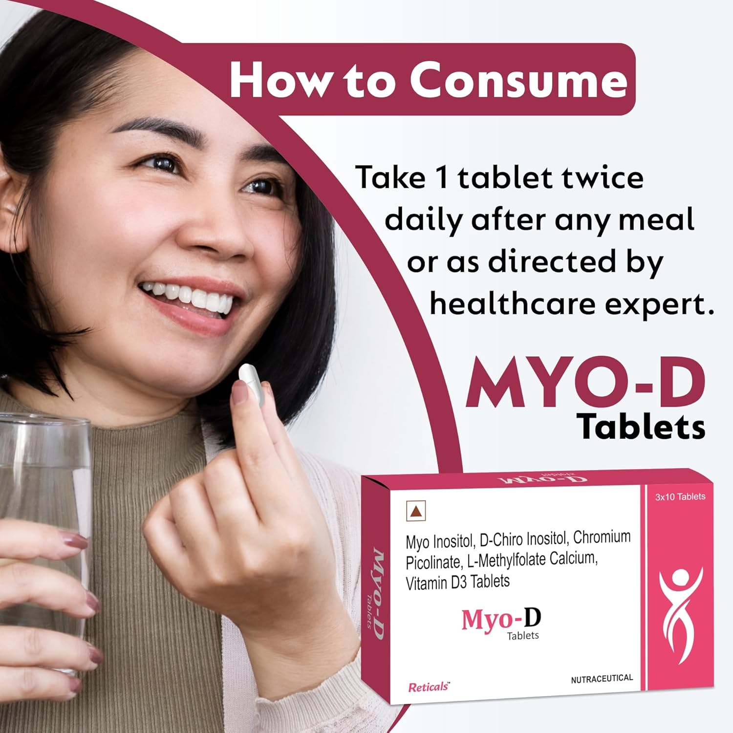 Reticals Myo-Inositol & D-Chiro Inositol Tablets – Ayurvedic Herb