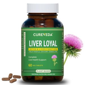 Cureveda Milk Thistle with Chicory & Dandelion Tablets – Silybum marianum