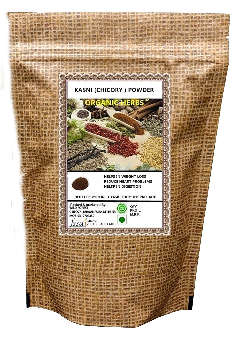 Kasni Root Powder 100g – Cichorium intybus