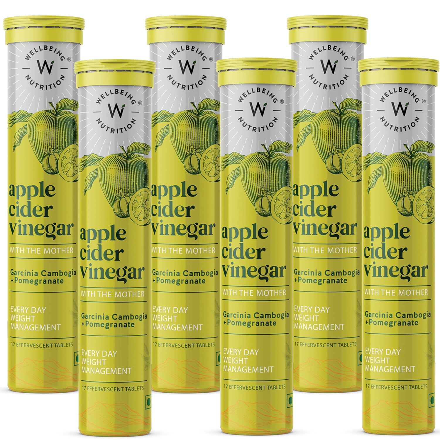 Wellbeing Nutrition Apple Cider Vinegar with Mother Effervescent Tablets – Ayurvedic Herb