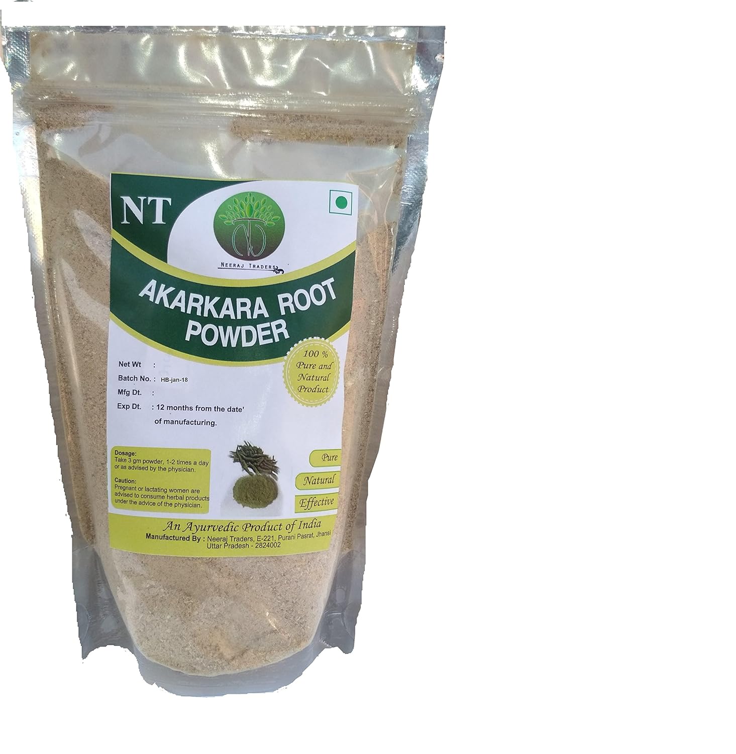 Neeraj Akarkara Root Powder 100g – Anacyclus pyrethrum