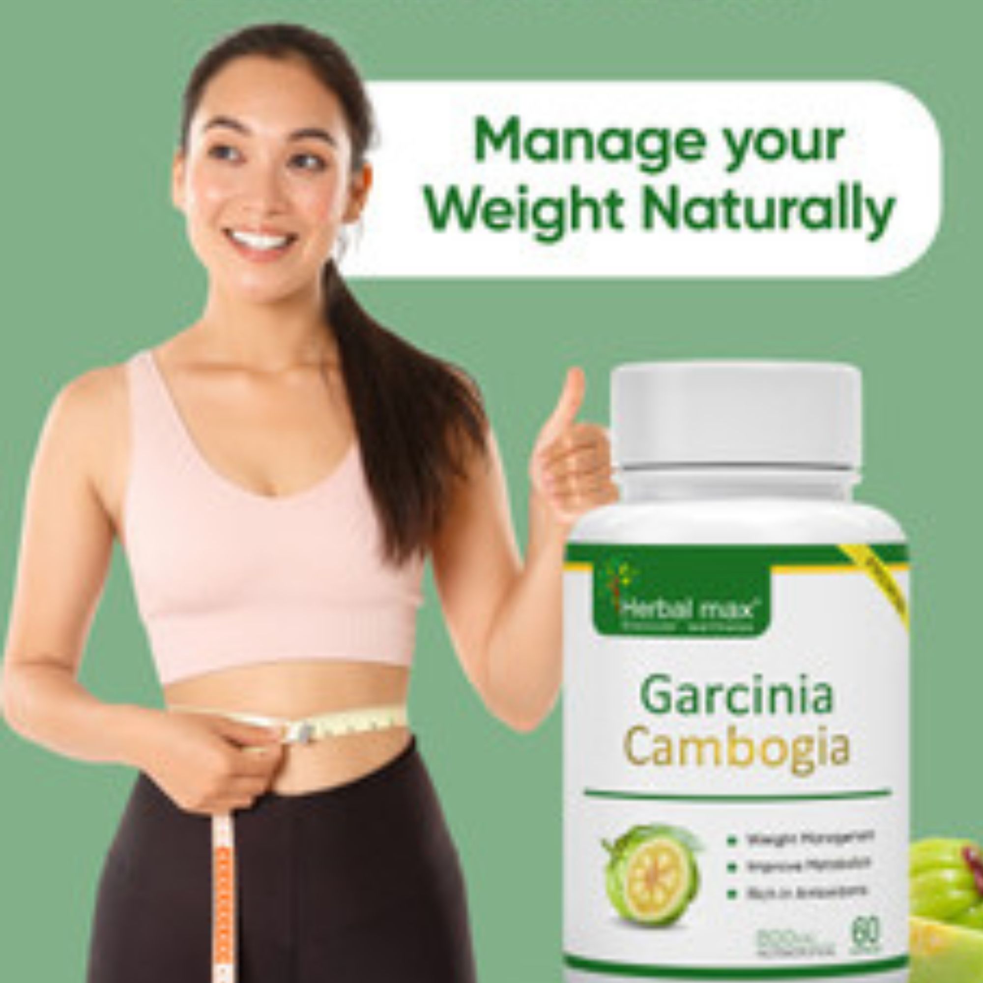 Herbal Max Garcinia Cambogia 800mg Capsules – Garcinia gummi