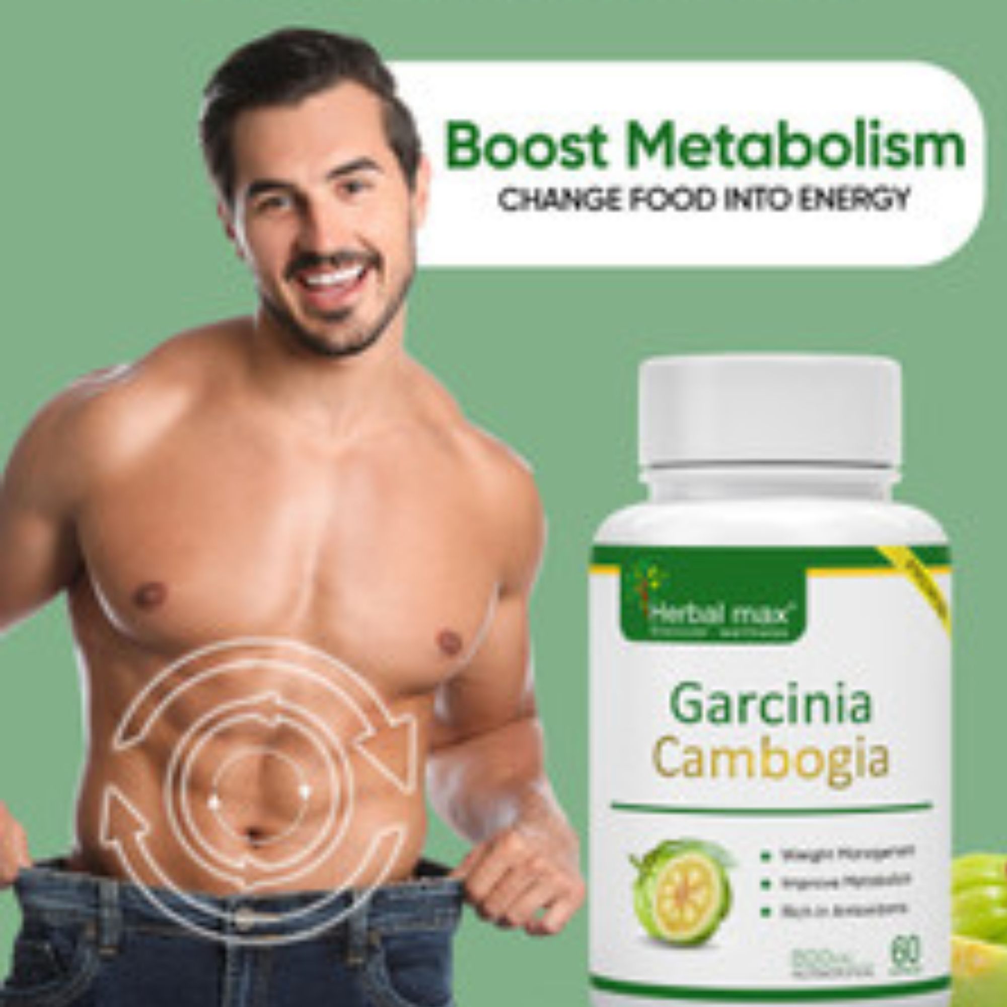 Herbal Max Garcinia Cambogia 800mg Capsules – Garcinia gummi