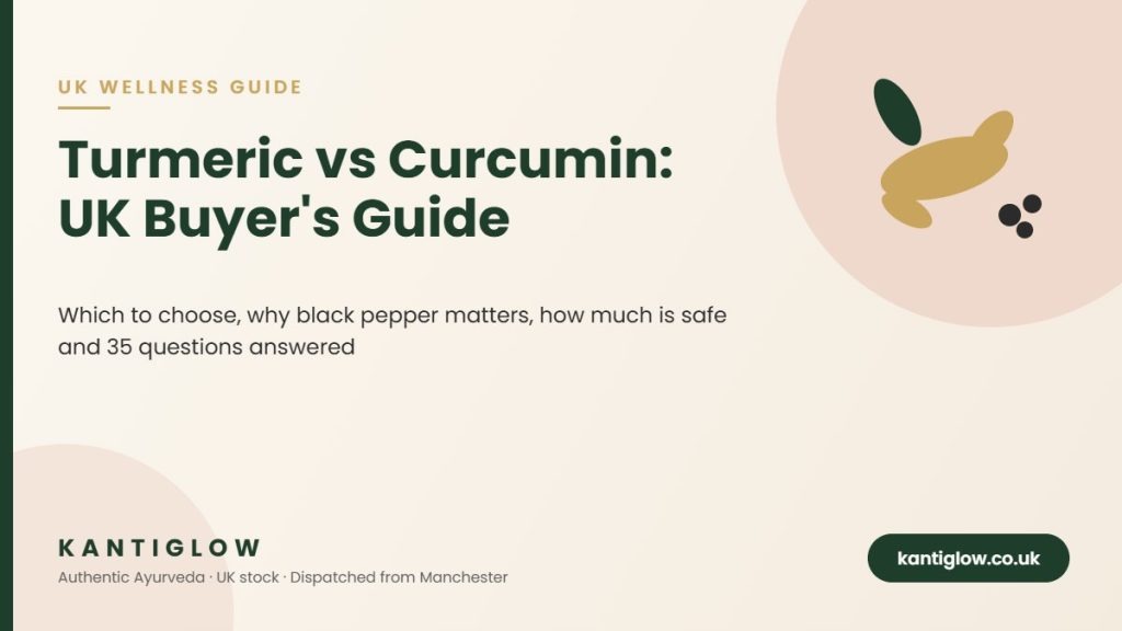 Turmeric vs curcumin UK guide – KantiGlow featured image