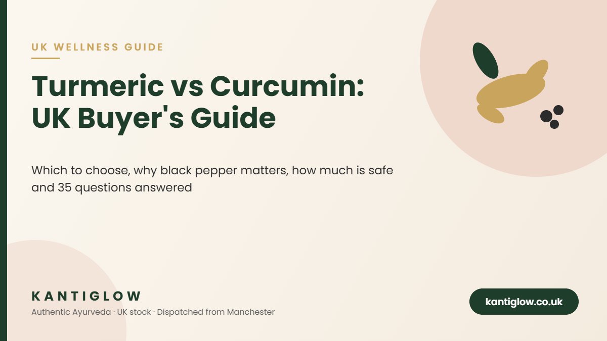 Turmeric vs curcumin UK guide – KantiGlow featured image
